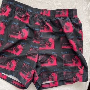 PLAYBOY Black and Hot Pink Graphic Boxer Shorts